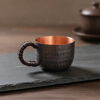 Vintage Tea Cup with Handle Heavy Gauge Iced Tea Mug Long-Lasting Drinkware Comfortable for Home
