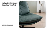 rotate Barrel Chair 360-Degree Rotation Round rotate Chair with Ottoman Modern Design Ergonomic Backrest for Adults, Lounge Area