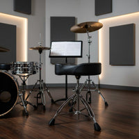 Drum Throne Stable Metal Legs Adjustable Drum Throne Non-Slip Feet for Drumming