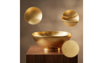 Gua Sha Bowl Golden Brass Bowl Basin Polished Compact for Spa Therapists, Body Scraping, Massage Treatment
