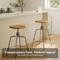 Adjustable rotating Counter Chair Easy to Clean Adjustable Pedestal Stool for Pub