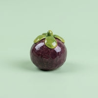 Home Decor Ceramic Fruit Ornament for Desk and Tea Tray, Porcelain Figurine with Glazed Finish