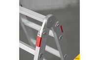 Multi-Purpose Four-Fold Ladder Aluminum Articulated Ladder Foldable Folding for DIYers, Home Maintenance