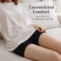 Womens Shorts with Ice Silk Breathable Modal Material for Under Dress Coverage, Anti Chafing Ladies Gym Wear with Seamless Design