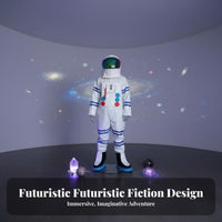 Astronaut Jumpsuit with Helmet Reflective Visor Astronaut Jumpsuit Set for Boys