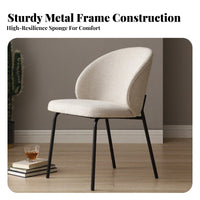 Curvedspine Padded Seat Nordic design Dining Room Chair Light Luxury long-lasting Frame for Interior Designers, Adults