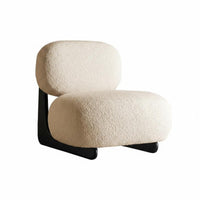Teddy Armchair Wabi-Sabi ofsign Lounge Chair snug sturdy Wood Frame for Interior ofcorators, Adults, Bedroom, Living Room, Study