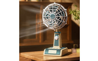 Mini Desktop Fan Metal Grille Cooling Device Three Speed for Dorm Room