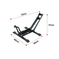 Cycle Stand with L-Shaped Support Detachable Bike Rack with Locking Wheels Bike Rack with Seatpost Support Compact Portable