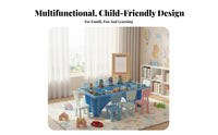 Construction Block Table Youngster Design Multi-Activity Play Table Educational for Preschoolers, Young Children, Childcare Facility, Kindergarten