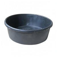Rubber Feed Pan Feeding Bowl Round Pet Basin Smooth Interior Animal Dish