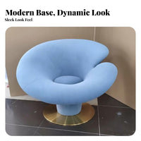 Sculptural Design Calla flower Chair blossomInspired accentuate Seating Modern & aesthetic Indoor Furniture single-Piece Construction for Interior Designers, Business Owners, Showroom, Living Room, Office Reception, Bedroom