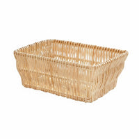 Woven container with Liner Rustic & fashion Rectangular Woven Container adaptable