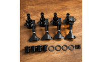 4 Pieces Closed Gear Bass Tuner Anti Bass Tuning Machine Instrument Hardware for Bassists