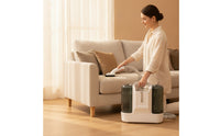 Multi-Attachment Carpet and Upholstery Stain Cleaner Compact Portable Upholstery Cleaner Strong Suction Textile Cleaning Machine Hard-to-Reach for Pet Owners, Families, Sofas, Carpets, Car Interior