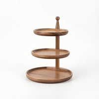 Wooden Organizer with Trays Versatile Tiered Tray Small Valet Tray for Dresser