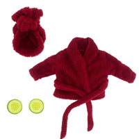Goose Statue Bathrobe Set Includes Cucumber Eye Slices 23 Inch Goose Clothes
