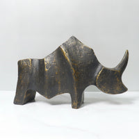 Bull Figurine Abstract Bull Statue Sculpture Faceted Office Decor Geometric for Bookshelf, Entryway