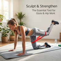 Resistance Bands Set for Strength Training, Exercise Bands with Resistance Levels, Workout Bands for Home, Glute Bands for Women, TPE Material