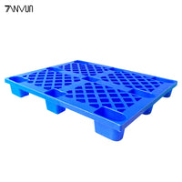 Heavy-Duty Plastic Pallet for Warehouse Storage and Logistics, Moisture-Proof, Single-Sided Grid Design