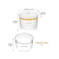 Bubble Removal Chamber 95 kPa Vacuum Chamber with Measuring Cups 2 L Transparent for Crafters, Resin Casting, Workshops