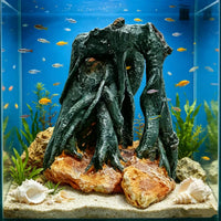 Resin Driftwood Aquarium Decoration for Fish Tank and Reptile Hideout