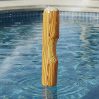 PVC Inflatable Joust Set Wood Grain Design Inflatable Water Joust Easy to Inflate for Adults, Kids