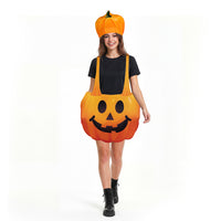 Halloween-Themed Parent-Child Pumpkin Costume Set for Party Performance