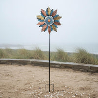 Solar Blade Wind Double Sided Rotating Blade Garden Whirligig Rust Resistant