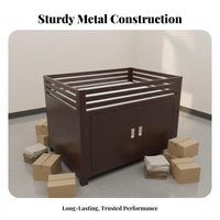 High Load Capacity Sales Marketing Cart Easy Assembly Display Counter with Storage Heavy Duty Display Table for Retailers, Shop Owners, Vendors, Clothing Shop S, Supermarkets, Street Markets, Trade Exhibition S