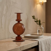 Spherical Glass Candle Holder Translucent Home Decor Elegant