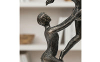 Gymnastics Lift Sculpture Timeless Home Accent Man Lifting Woman Statue Modern Design Abstract Couple Sculpture for Dancers, Office, Bookshelf