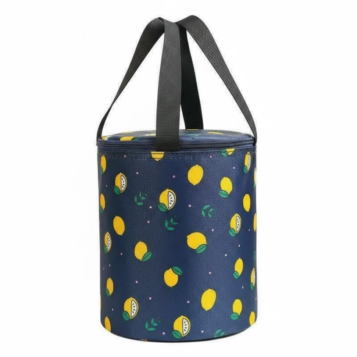 Thermal Insulation Cylindrical Bento Pouch Thickened Material Insulated Bento Pouch Large Capacity meal carrier Portable Handle for Office Workers, Commuters, Students, Workplace, School, excursion, outdoor dining