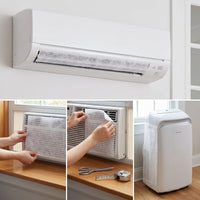 Vertical Air Conditioner Dust Filter Film for Home and Office, Universal Cut-to-Fit
