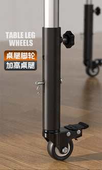 茶几桌腿支撑脚轮加高可调节带刹车转向轮子置物架底座可移动滑轮