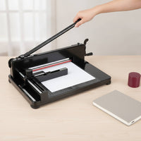 Manual Paper Cutter with Steel Base Gridded for Workplaces, Classroom