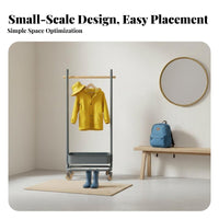 children's Rolling Clothes Rack Encourages Tidiness Garment Stand With Wheels