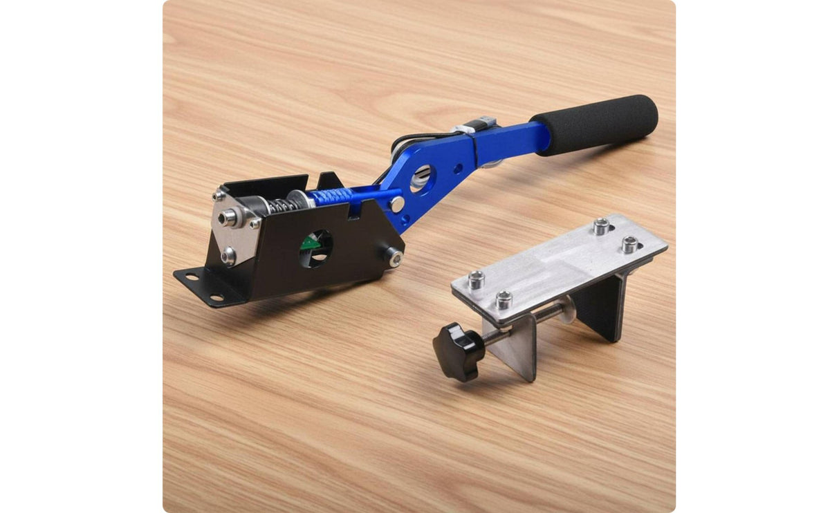 Plug and Play Drift Handbrake Long-Lasting Metal Build PC Racing Handbrake Adjustable Clamp Mount Simulator E-Brake for Sim Racers, Gamers, Drifting Titles