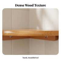 No-Drill Installation Fan-Shaped Corner Shelf Space-Saving Floating Corner Shelf Multi-Purpose Wall-Mounted Rack Solid Construction for Apartment Dwellers, DIY Enthusiasts, Kitchen, Living Room, Bedroom, Hallway