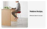 Lowrear Counter Seat Nordic design Bar Chair Sturdy Metal Frame for Cafe, Adults