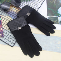 Men's Winter Touchscreen Gloves - Warm Fleece Lined Cotton for Driving & Sports