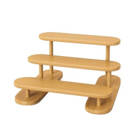 Tiered Desktop Storage Rack Wooden Makeup Organizer Shelf Versatile Countertop Organizer Sturdy for Bathroom