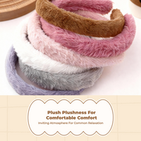 Furry Plush Doll Headband Anime Party for Girls and Women