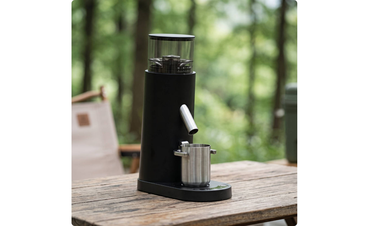 Electric Coffee 60-Step Coffee with Measuring Cup Cup Adjustable for Baristas, Espresso, Pour-over, Kitchen