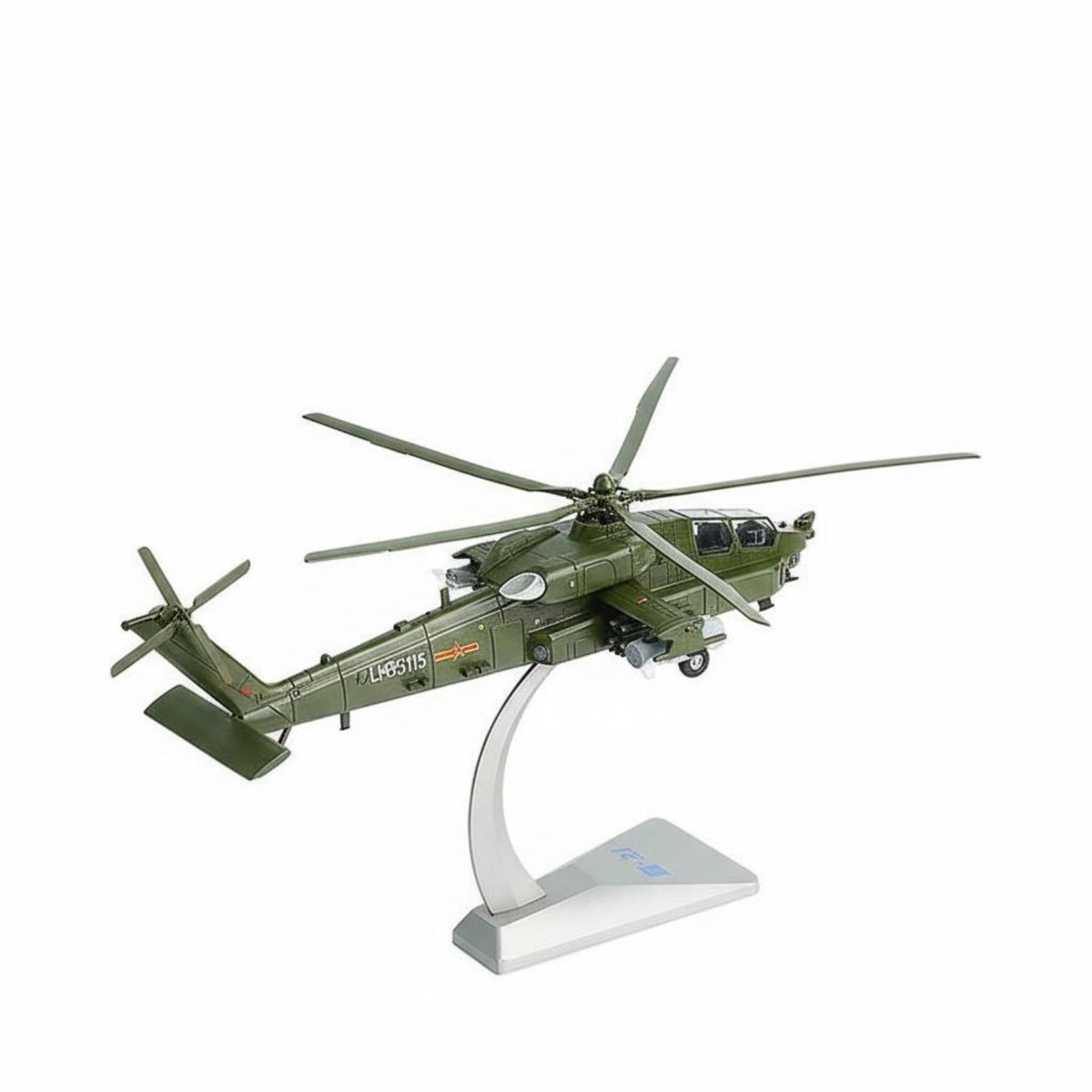 Z-21 Attack Helicopter Model High Detailed 1:48 Scale Helicopter Model Collectible Gift for Aviation Fans, Desk Decoration, Office