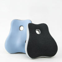 Contoured Support Cushion Ergonomic Pillow Supportive Back Support Pillow with Memory Foam Slow-Rebound for Office Workers, Drivers, Car Seat, Desk