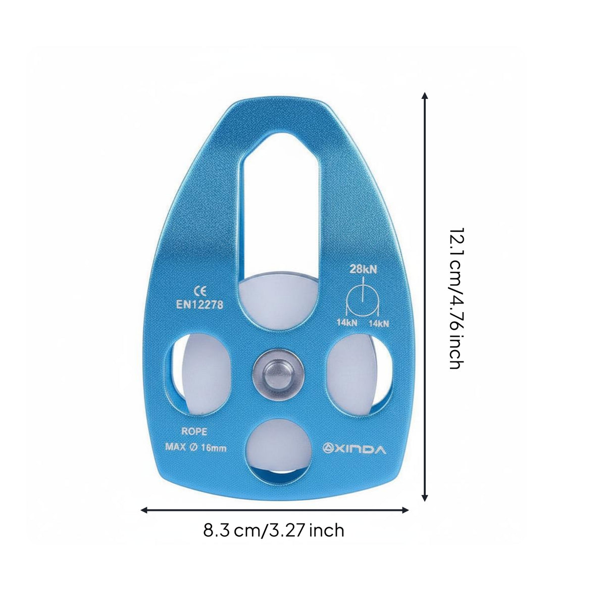Climbing Pulley 28kN Rope Wheel 240 Outside Gear Gear