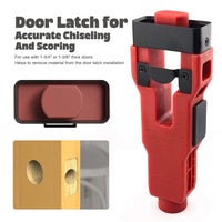 Door Latch Mortise Tool门闩榫槽工具安装套件帮助移除材料安装
