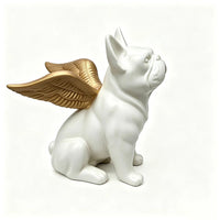 Angel French Bulldog Figurine Pet Memorial Home Decor Tabletop Resin Craft Wholesale