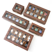 Vintage Wood Grain PU Leather Watch Box, Wooden Jewelry Gift Box, Bracelet Packaging Box, Storage Box, Souvenir